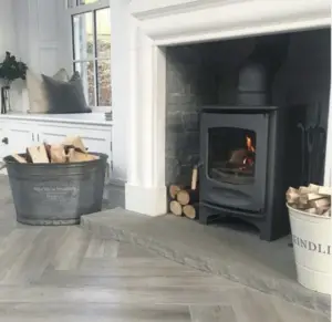 Light Grey Natural Stone Hearth